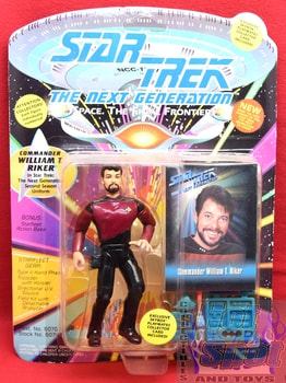 TNG Commander William T. Riker Skybox Figure Unpunched