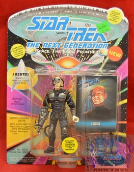 TNG Locutus Figure Unpunched Cardback