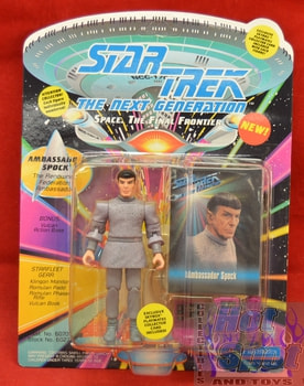 TNG Ambassador Spock Figure Unpunched Cardback