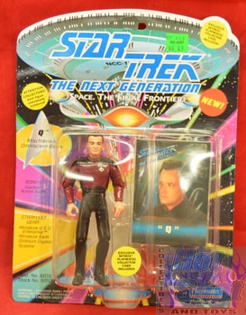 TNG Q Figure Unpunched Cardback