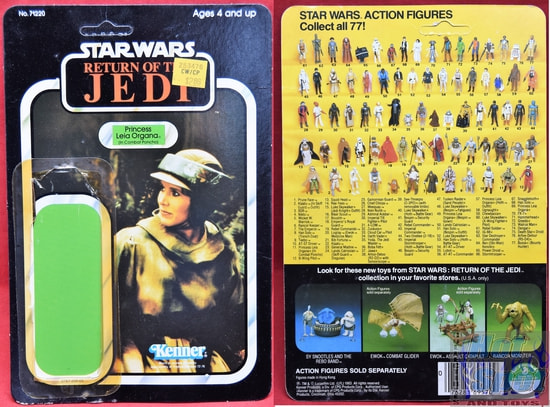 Leia Organa Endor Poncho Kenner Card Backer