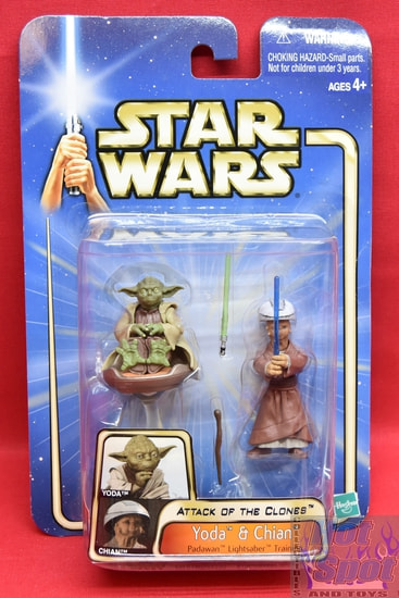 Atack of the Clones Yoda and Chian Padawan Training Figure 2 Pack