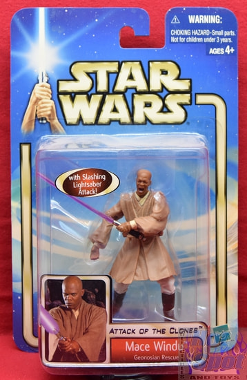 Attack of the Clones Mace Windu Geonosian Action Figure