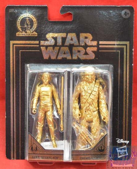 Gold 2-Pack Exclusive Chewbacca Luke Figures
