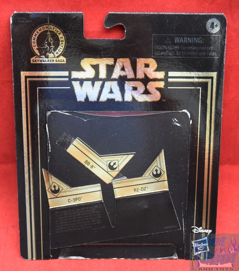 Commemorative Edition Gold BB-8 R2-D2 C-3PO Card Backer