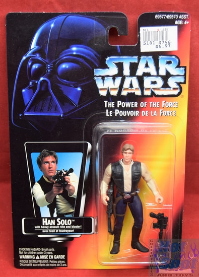 Power of the Force Canadian Carded Han Solo