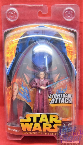 Revenge of the Sith Palpatine Blue Saber Action Figure