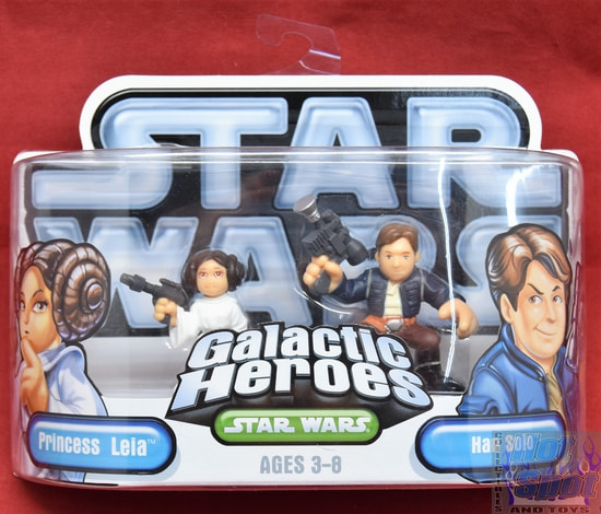 Galactic Heroes A New Hope Princess Leia & Han Solo 2 Pack