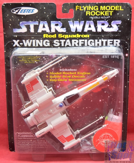 1997 Red Squadron X-Wing Starfighter Model Rocket