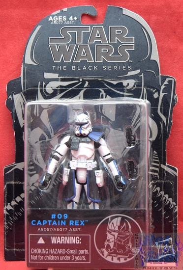 #09 Captain Rex Clone Wars 3.75 Black Series Blue Line Figure