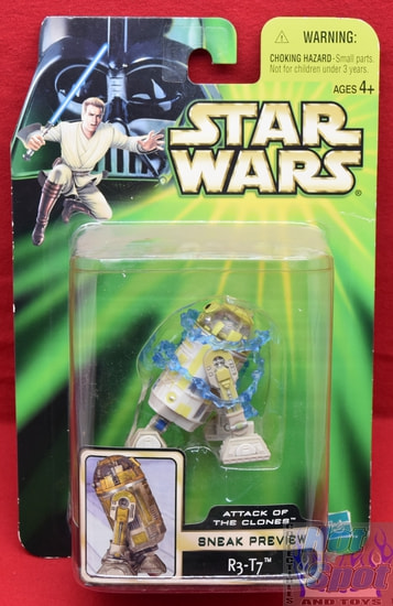 Sneak Preview Attack of the Clones R3-T7 Figure