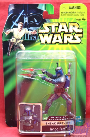 Sneak Preview Attack of the Clones Jango Fett Figure