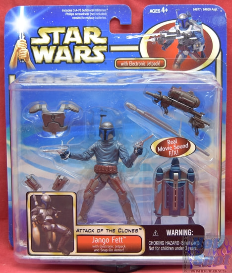 Attack of the Clones Jango Fett with Electronic Jet Pack Figure Set