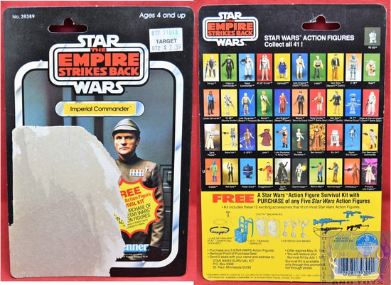 Imperial Commander Kenner Card Backer
