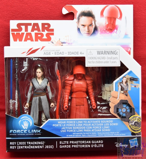 Force Link Rey (Jedi Training) & Elite Praetorian Guard Figure 2pack