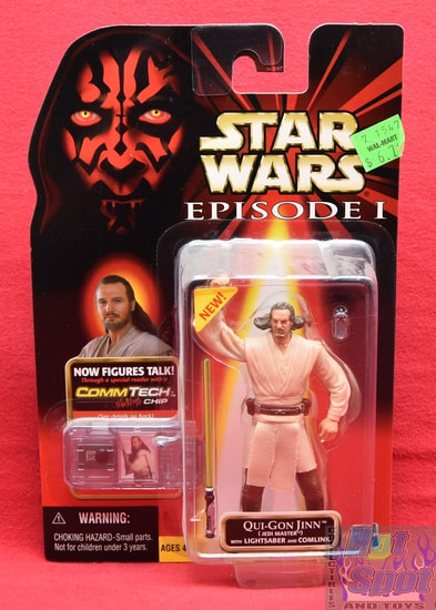 EP 1 CommTech Qui-Gon Jinn Jedi Master Figure