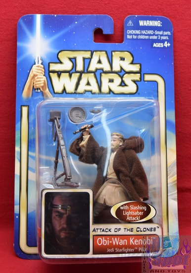 Attack of the Clones Obi-Wan Kenobi Jedi Starfighter Pilot Figure