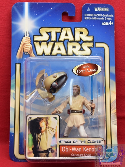 Attack of the Clones Obi-Wan Kenobi Coruscant Chase Figure