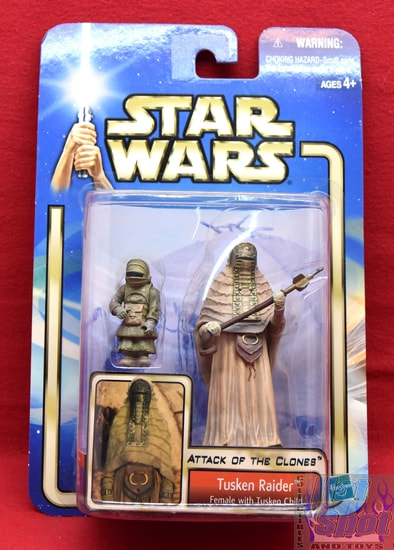 Attack of the Clones Tusken Raider w/ Child Figure