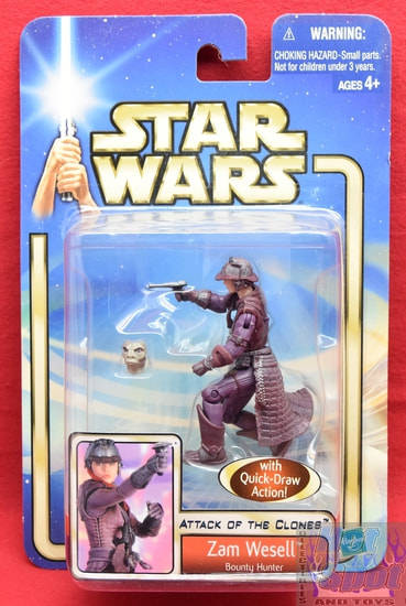 Attack of the Clones Zam Wesell Bounty Hunter Figure