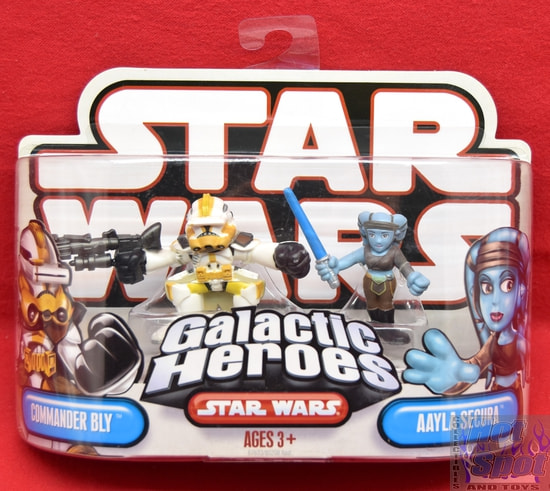 Galactic Heroes Commander Bly & Aayla Secura Figure 2 Pack
