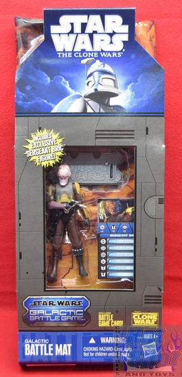 The Clone Wars Galactic Battle Mat Game & Exclusive Sergeant Bric Figure
