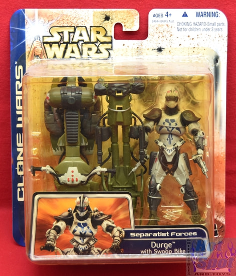 Clone Wars Durge w/ Swoop Bike Separatist Forces Figure Pack