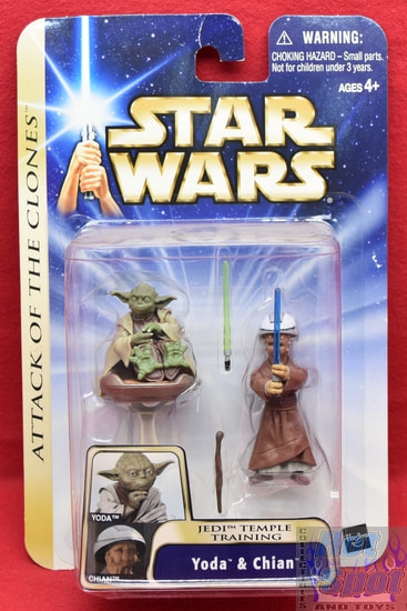 Attack of the Clones Yoda & Chian Jedi Temple Training Figure 2 Pack