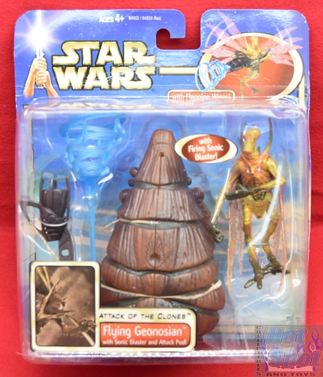 Attack of the Clones Flying Geonosian w/ Sonic Blaster & Attack Pod Figure Pack