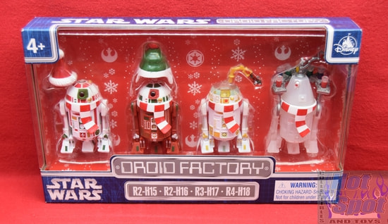 Disney Parks Exclusive Droid Factory Christmas Holiday 4 Pack