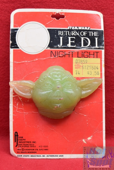 Return of the Jedi Yoda Head Vintage Night Light 