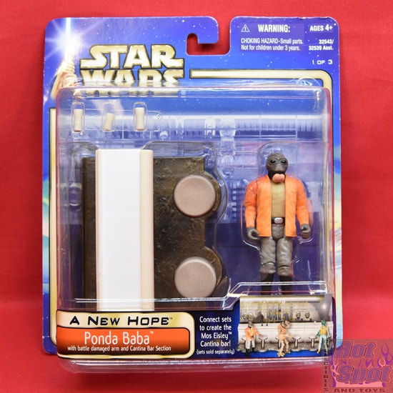 A New Hope Ponda Baba & Cantina Bar Section Figure Set