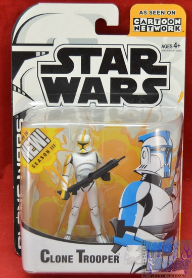 CN Clone Wars Animated Clone Trooper Figure Yellow