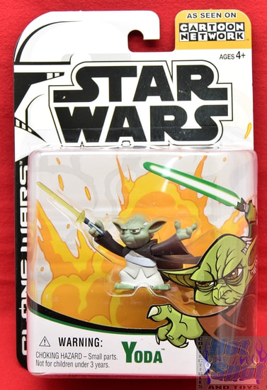 CN Clone Wars Animated Yoda Figure