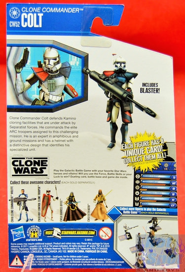 The Clone Wars CW52 Clone Commander Colt