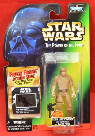 1997 Star Wars Power of the Force Freeze Frame Bespin Luke Skywalker 