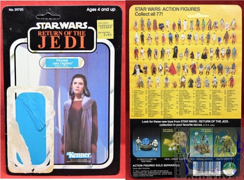 Leia Organa Bespin Gown Kenner Card Backer