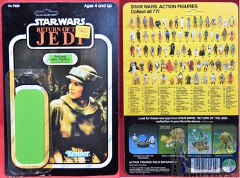 Leia Organa Endor Poncho Kenner Card Backer