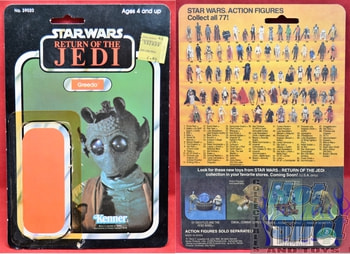 Greedo Kenner Card Backer