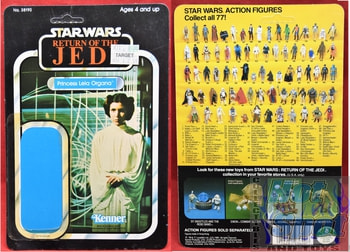 Leia Organa Kenner Card Backer