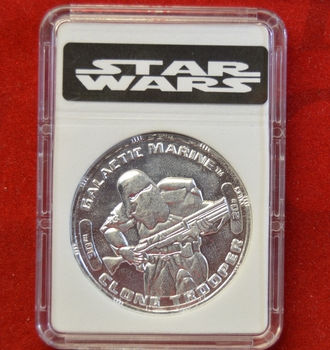 30th Anniversary Galactic Marine silver tone coin