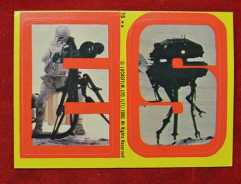 Sticker # 15 Leters E and S Stormtrooper