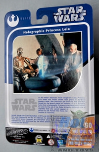 OTC Trilogy Collection Holographic Princess Leia SDCC Exclusive Figure