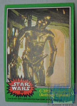 Star Wars GC C-3PO Error Card Vintage