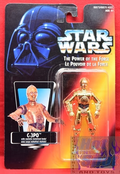 Red Card C-3PO w/ Realistic Metalized Body Power of the Force