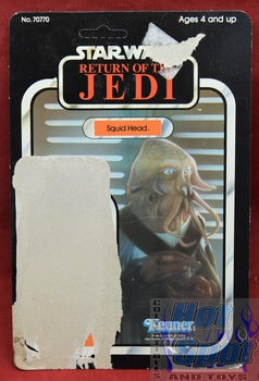 ROTJ Squid Head 77 back cardbacker