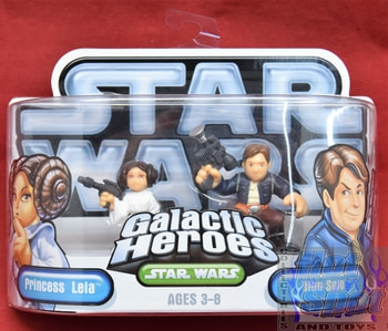 Galactic Heroes A New Hope Princess Leia & Han Solo 2 Pack