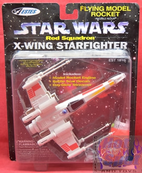1997 Red Squadron X-Wing Starfighter Model Rocket