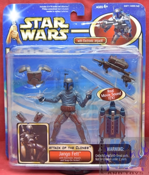 Attack of the Clones Jango Fett with Electronic Jet Pack Figure Set