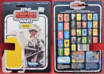 Han Solo Hoth Kenner Card Backer